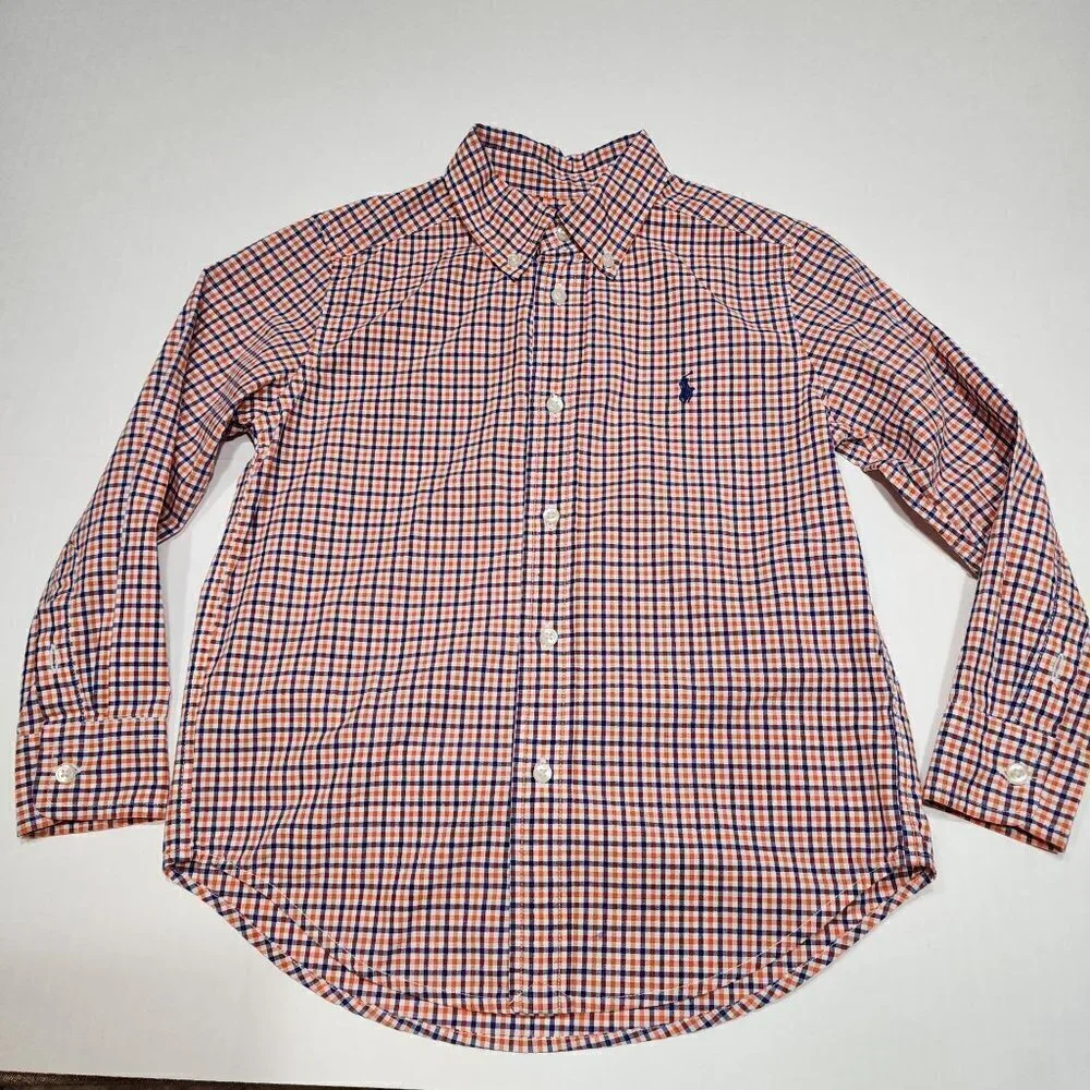 Ralph Lauren size 5 boy button down shirt Long sleeve
